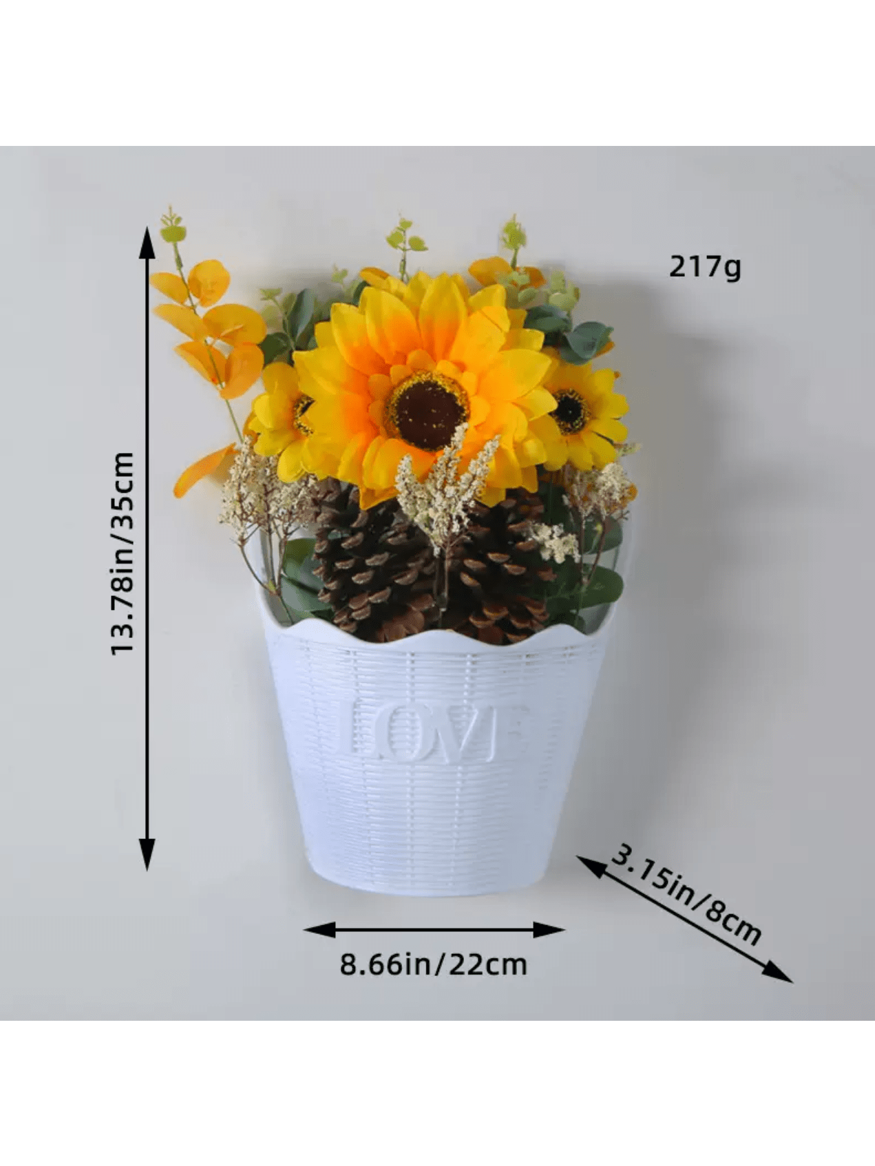 New Wall-Mounted Wreath – Flower Basket