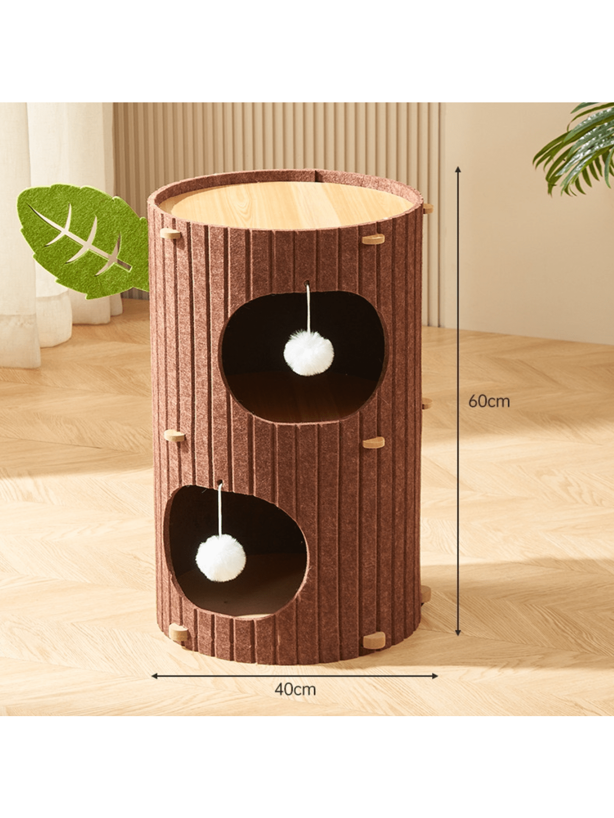 Multi-Level Cat Tree House, Scratching Posts, and Toy