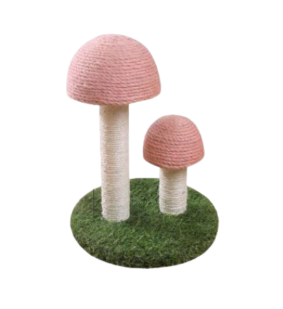 Twin Mushroom Cat Climbing Tree