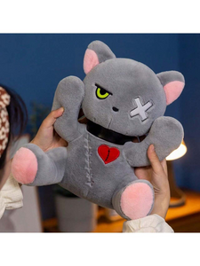 Dark Gothic Style Plush Pet Toy Cat